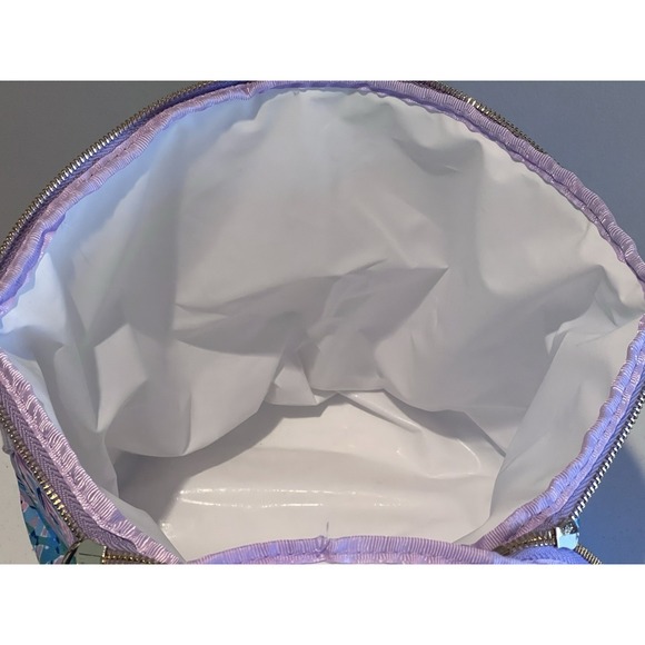 Lilly Pulitzer Purple Insulated Beach Cooler Multi Seacret Escape Home NWOT - Picture 9 of 11